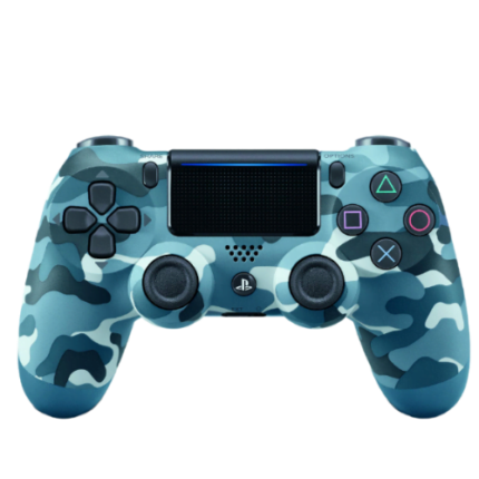 Official Sony DualShock 4 Wireless Controller for PS4 (V2) Blue Camouflage (Pre-owned)