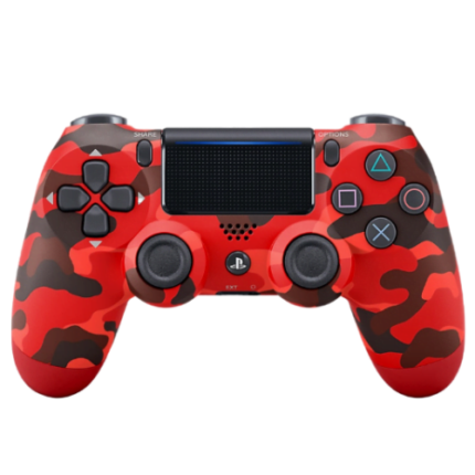 Official Sony DualShock 4 Wireless Controller for PS4 (V2) Red Camouflage (Pre-owned)