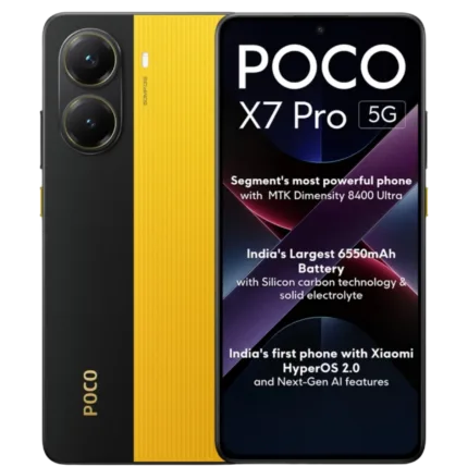 Poco X7 Pro 5G 12GB RAM, 256GB Storage Yellow (Pre-owned)