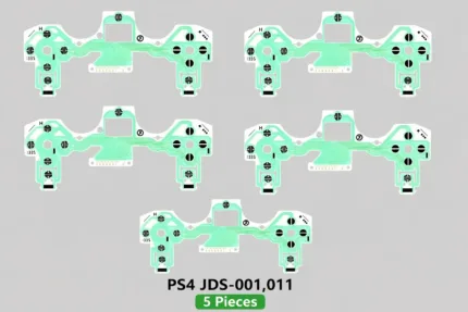 PS4 Controller Conductive Film JDS-001 / JDS-011 | Button Flex Cable Replacement for DualShock 4 (5 Piece)